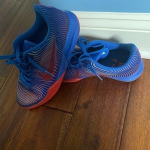 Kobe’s  in a red and blue color way